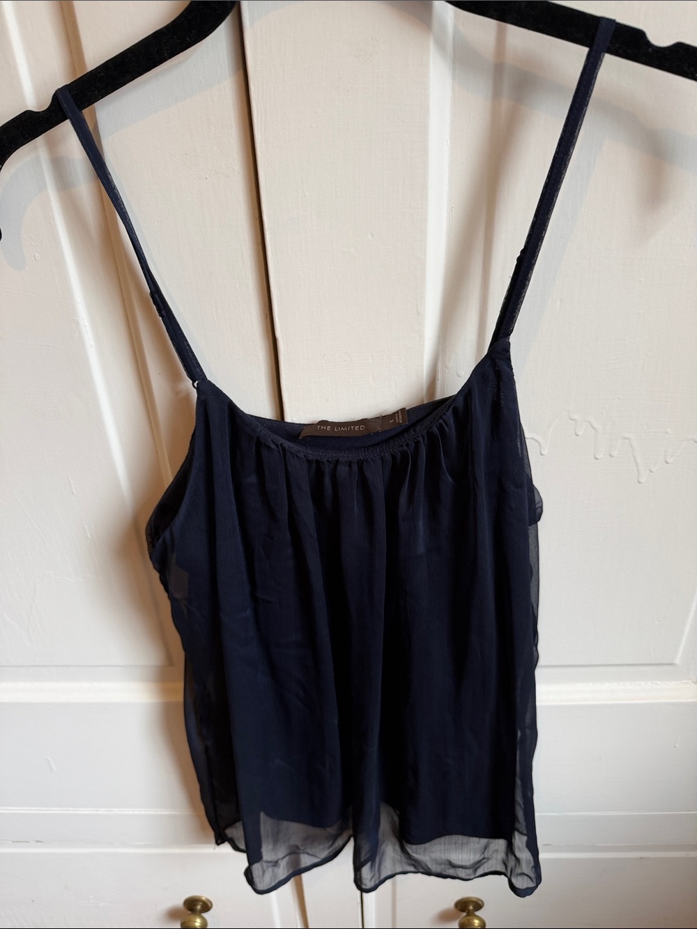The Limited Navy Spaghetti Strap Camisole
